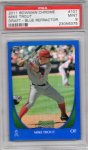 Mike Trout 2011 Bowman Chrome Draft Blue Ref PSA 9.jpg