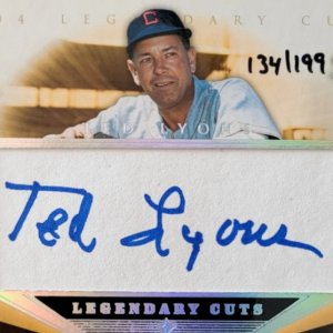 2004 Legendary Cuts Ted Lyons Signature