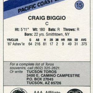 1988 Tucson Toros CMC #15 B