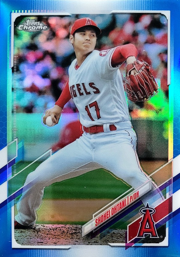 2021 Topps Chrome Blue refractor Ohtani 50/1500