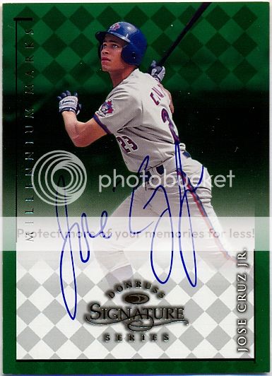 JoseCruzJr1998DonrussSignatureAutographMillenniumMarksReplacement33Front.jpg