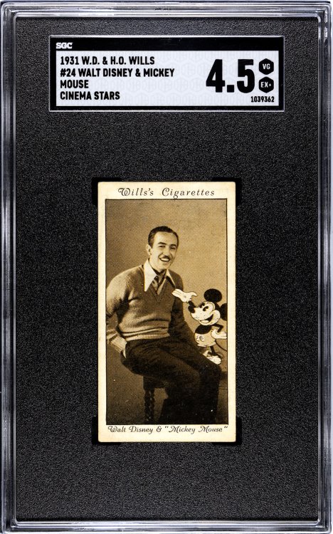 1931 Wills Walt Disney Mickey Mouse Cinema Stars SGC 4.5 Front.jpg