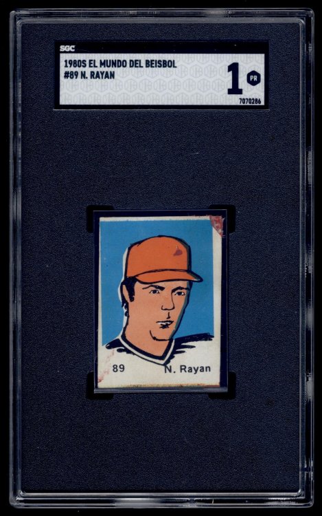 1980s El Mundo del Beisbol 89 Nolan Rayan SGC 1 pic 1.jpg