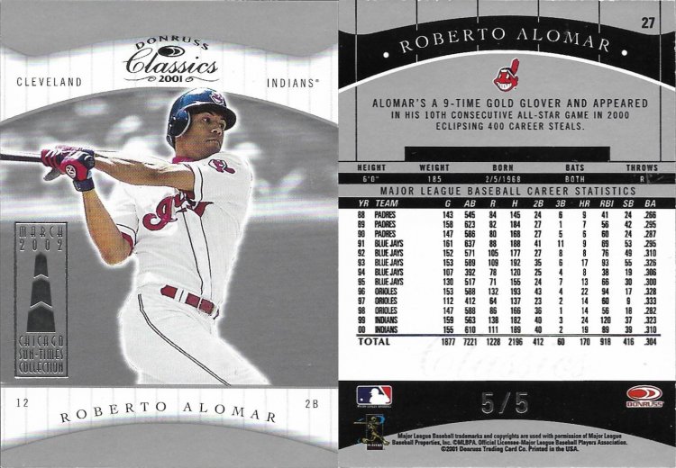 2001 Donruss Classics Chicago Sun Times Show Stamp #27 SN 5.jpg