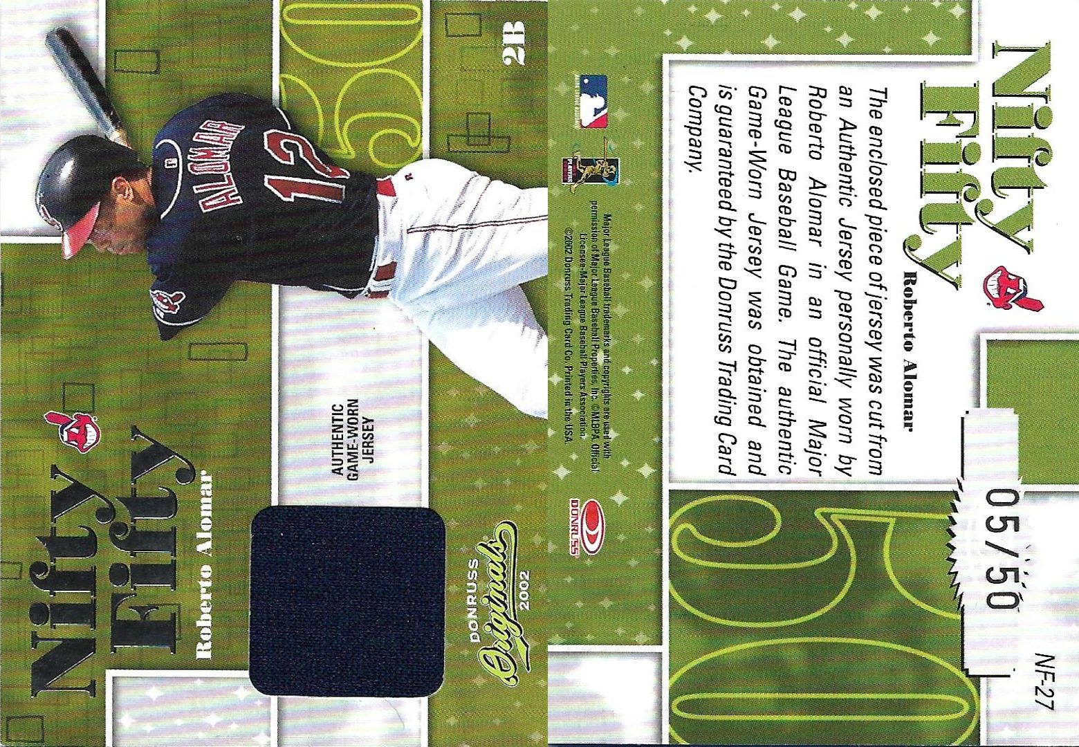 2002 Donruss Originals Nifty Fifty Jersey #NF-27 SN 50.jpg