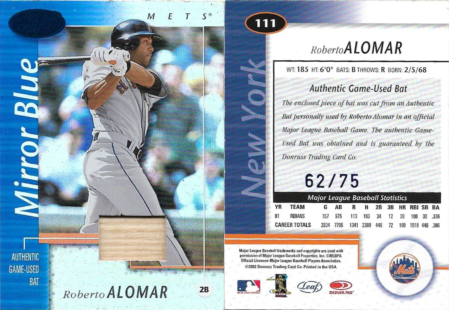 2002 Leaf Certified Mirror Blue #111 SN 75.jpg