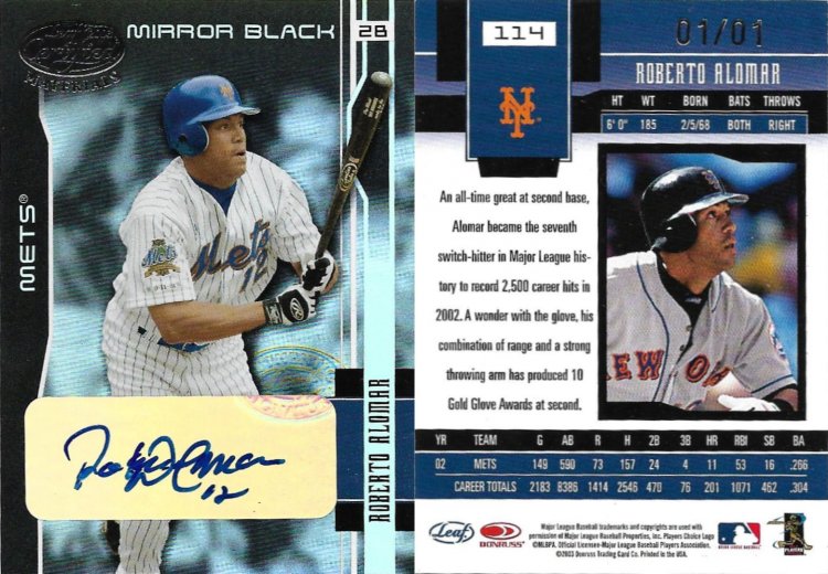 2003 Leaf Certified Materials Mirror Black Autograph #114 SN 2.jpg