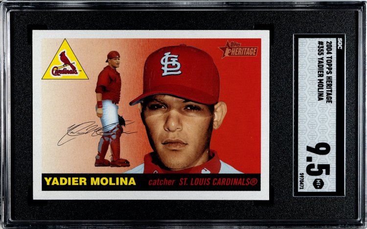 2004 Topps Heritage Yadier Molina SGC 9.5 Front.jpg