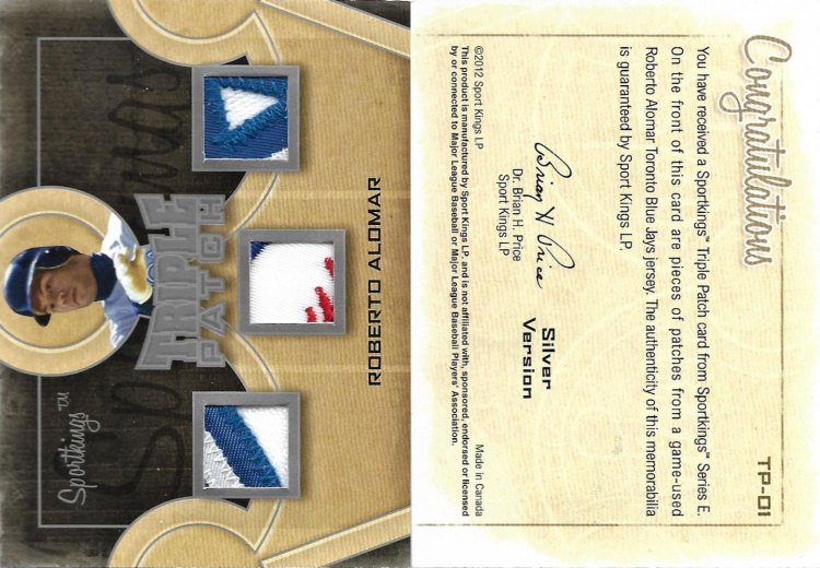 2012 Sportkings Triple Patch Silver #TP-01 PR 4.jpg