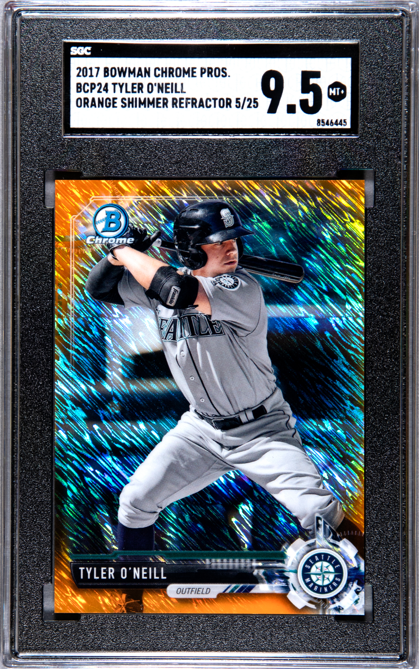 2017_Bowman_Chrome_Pros_BCP24_Tyler_ONeill-Orange_Shimmer_Refractor__SGC-Grade-9pt5_Auth-85464...jpg