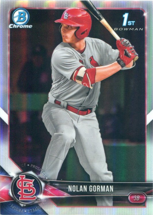 2018 Bowman Chrome Refractor Nolan Gorman.jpg