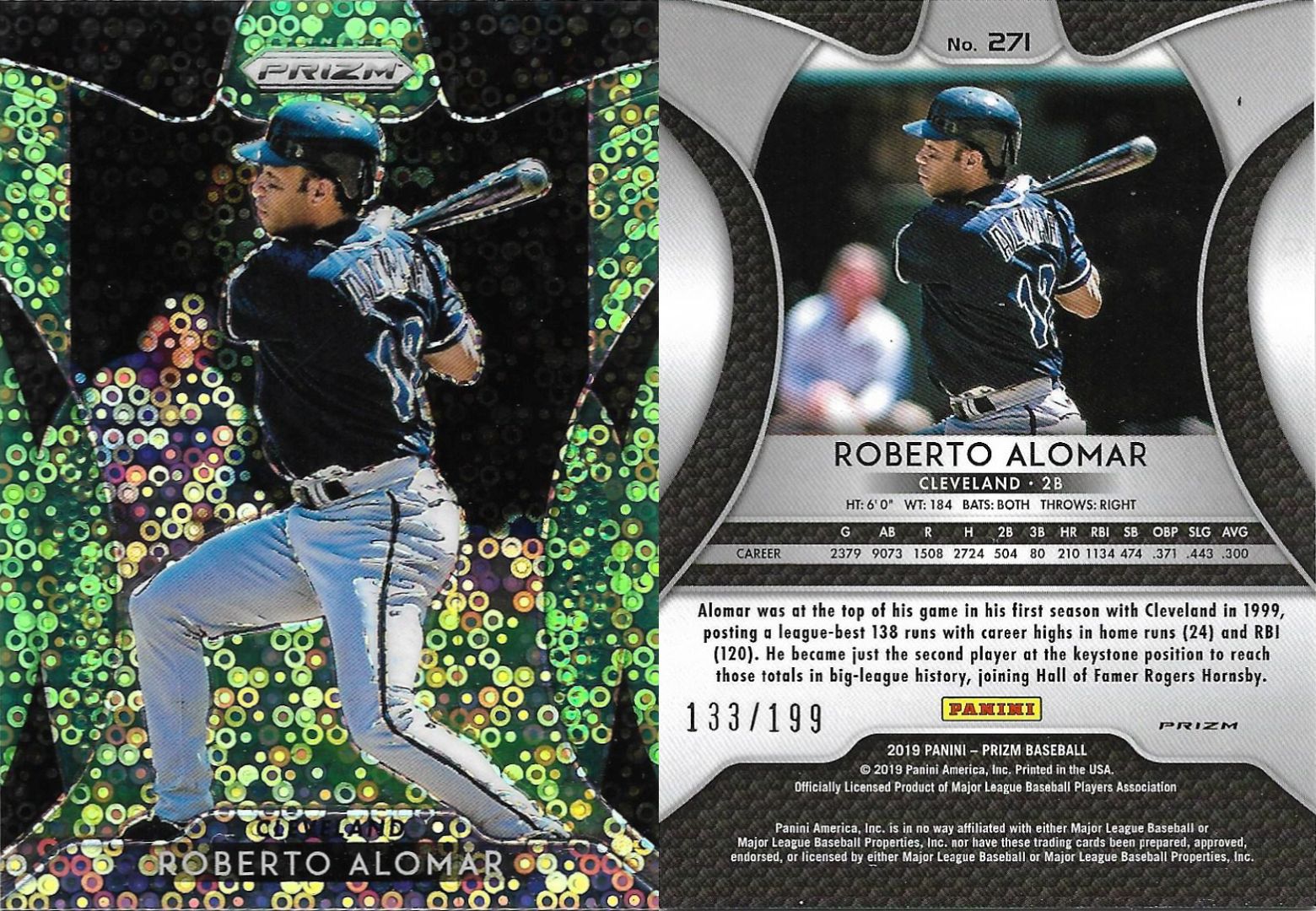 2019 Panini Prizm Lime Green Circles #271 SN 199.jpg
