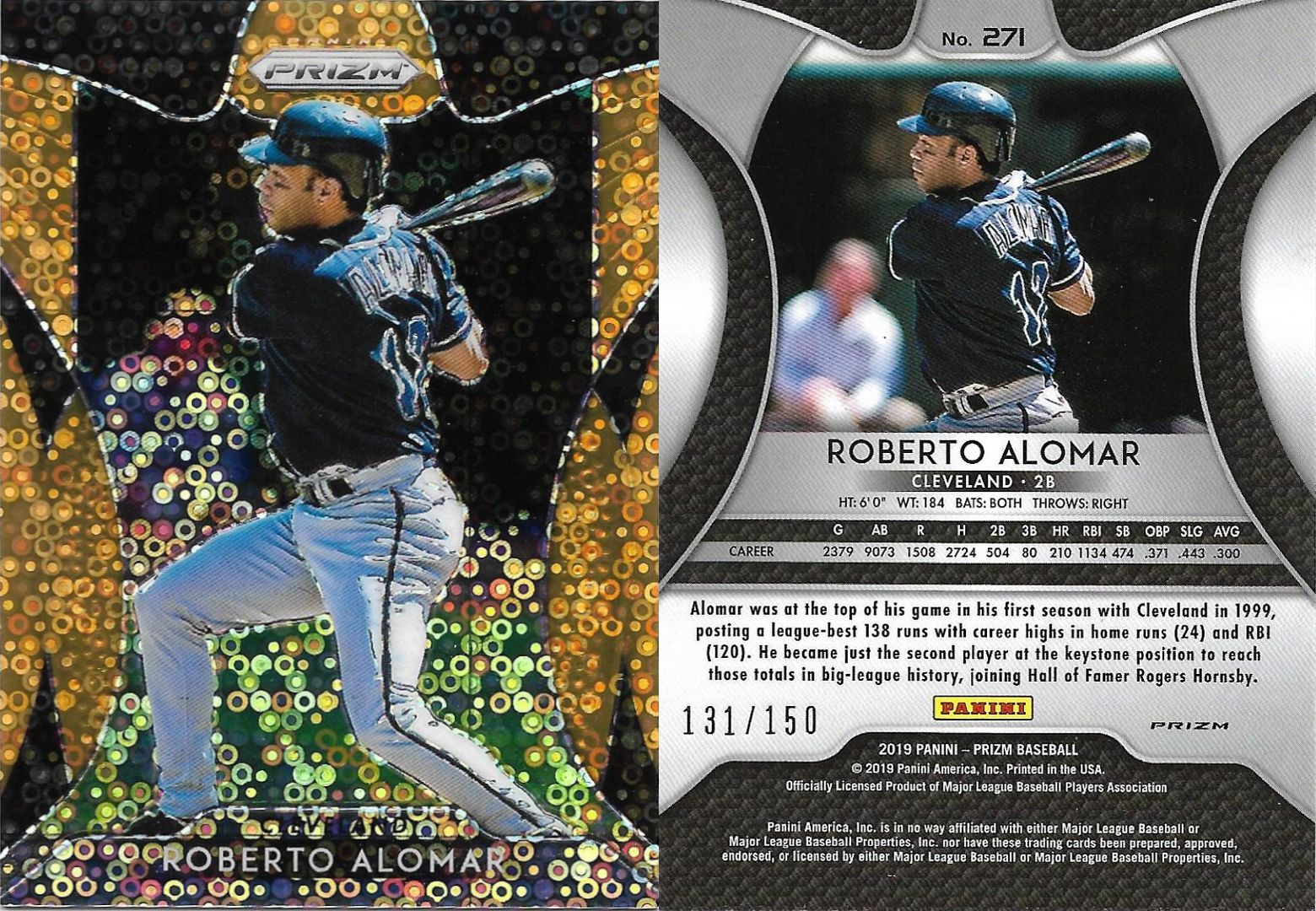 2019 Panini Prizm Neon Orange Circles #271 SN 150.jpg