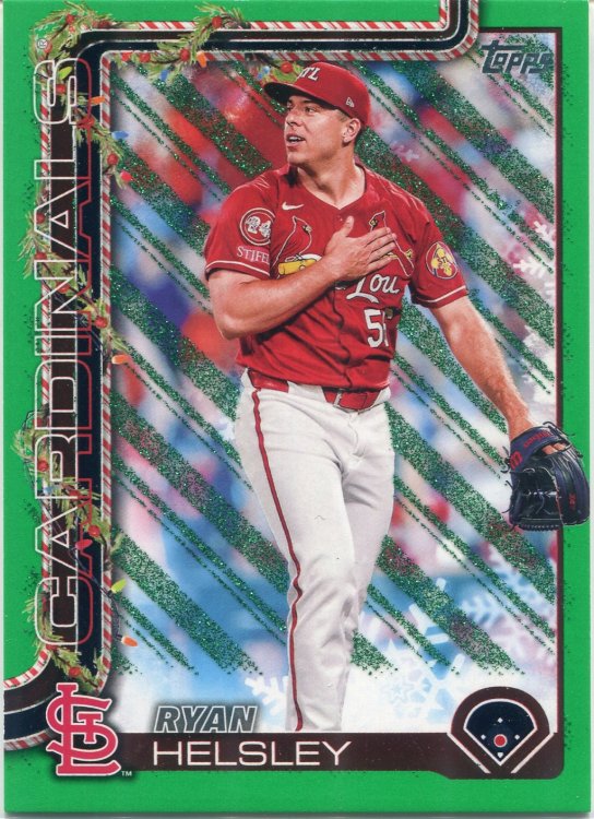2025 Topps Holiday Green Glitter Front.jpg