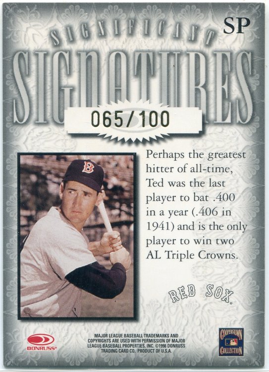 Ted Williams Unsigned Exec Numbered Back.jpg