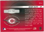 2003 Donruss Signature Series Team Trademarks #TT1, 08 of 50 BACK.jpg