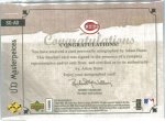 2007 UD Masterpeices Stroke of Genius #SG-AD BACK.jpg