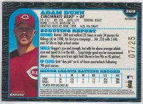 1999 Bowman Chrome Gold Refractor #369, 07 of 25 BACK.jpg