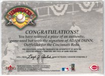 2001 Fleer Platinum Lumberjacks Autograph #ADDU BACK.jpg
