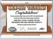 2021 Leaf Lumber Super Teams Relics (Cincinnati, Bench, Morgan, Robinson, Dunn, Rose, Perez, L...jpg