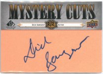 2008 SP Legendary Cuts Mystery Cuts Dick Sargent #LC-MC, 2 of 2 FRONT.jpg