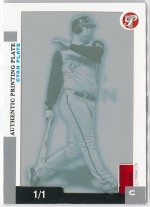 2005 Topps Pristine Authentic Printing Plate Cyan Plate #17, 1 of 1 FRONT.jpg