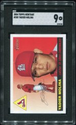 2004 Topps Heritage Yadier Molina SGC 9 Front.jpg