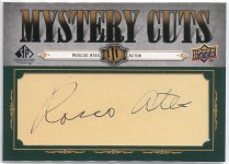 2008 SP Legendary Cuts Mystery Cuts Roscoe Ates #LC-MC, 1 of 1 FRONT.jpg