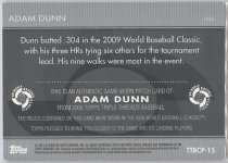 2009 Topps Triple Threads WBC Triple Patches #TTBCP-15, 1 of 1 BACK.jpg