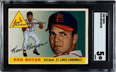 1955 Topps Ken Boyer SGC 5 Front.jpg