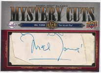 2008 Sweet Spot Classic Mystery Cuts Mel Torme #SSC-MC, 1 of 2 FRONT.jpg