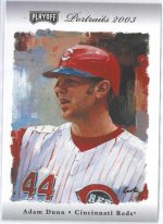 2003 Playoff Portraits Silver Adam Dunn #8, 44 of 50 FRONT.jpg