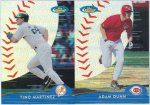 2000 Topps Finest Refractor 2-card uncut panel (Tino Martinez and Adam Dunn) FRONT.jpg