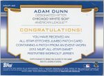 2012 Topps All-Star Game Workout Jersey Patch, #ASJP-AD, 3 OF 6 BACK.jpg