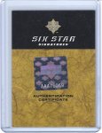 2005 Six Star Signatures Authentication Certificate.jpg