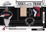 Juan Gonzalez 2005 Absolute Memorabilia Tools of the Trade Swatch Double Prime Black Indians #d .jpg