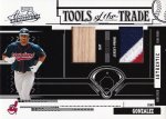 Juan Gonzalez 2005 Absolute Memorabilia Tools of the Trade Swatch Double Prime Black Indians #d .jpg