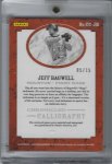 2016 Panini Pantheon Chronicled Calligraphy Gold Jersey Number BAck.jpg