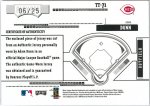 2005 Playoff Absolute Memorabilia Tools of the Trade Patch #TT-71, 06 of 25 BACK.JPG