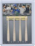2004 Fleer Classic Clippings Bat Rack Quad Green Lee Huff Delgado.jpg