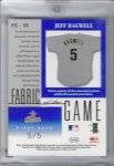 2001 Leaf Certified Materials Fabric of the Game Platinum Patch Jersey Number Back.jpg