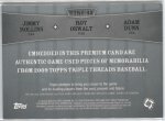 2009 Topps Triple Threads Relic Combos Platinum (Rollins, Oswalt, Dunn WBC USA) #TTRC-42, 1 of...jpg