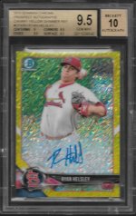 2018 Bowman Chrome Prospects Canary Yellow Refractor Autograph Old.jpg