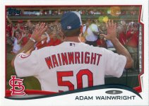 2014 Topps #375B Waino with Fans.jpg