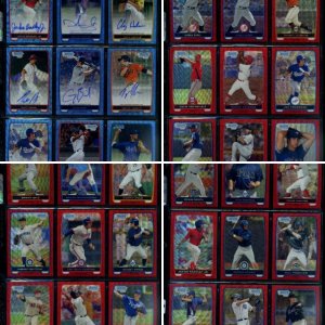 2012 Bowman Chrome Blue Wave Refractors