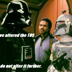 I have Altered the TOS