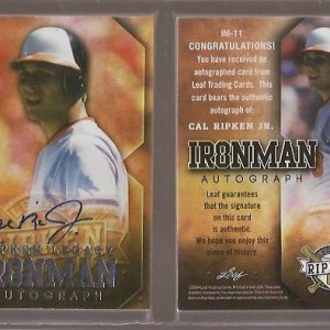 2014 Leaf Ripken Legacy Ironman Autograph IM11.jpg