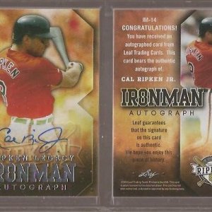 2014 Leaf Ripken Legacy Ironman Autograph IM14.jpg