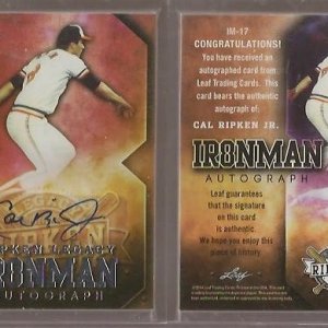 2014 Leaf Ripken Legacy Ironman Autograph IM17.jpg