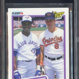 1990 Fleer #634 Tony Fernandez Cal Ripken